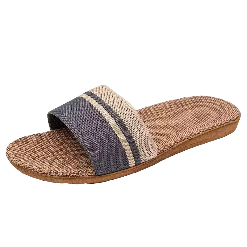 Natural Linen Slippers