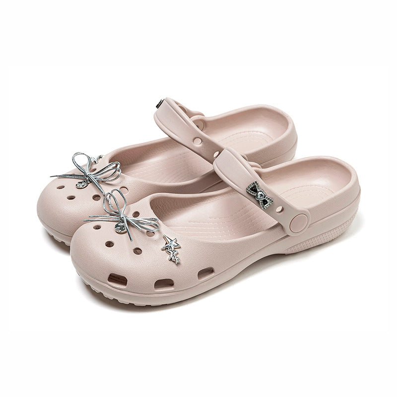 Womens Ballet-Style Mary Jane Slides