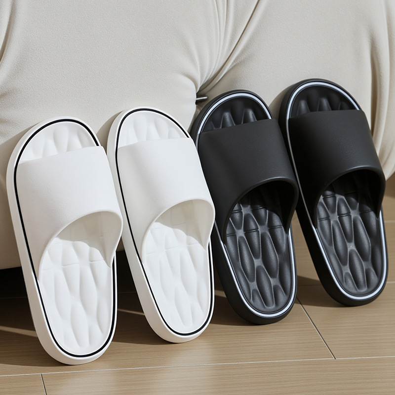 Bamboo couple household soft soled slippers