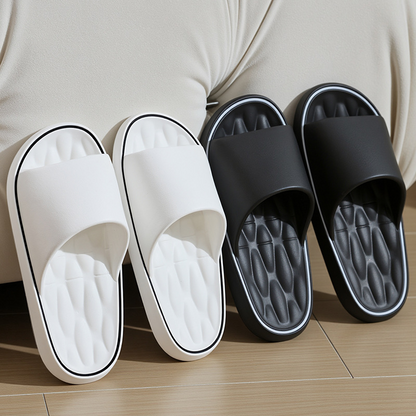 Bamboo couple household soft soled slippers