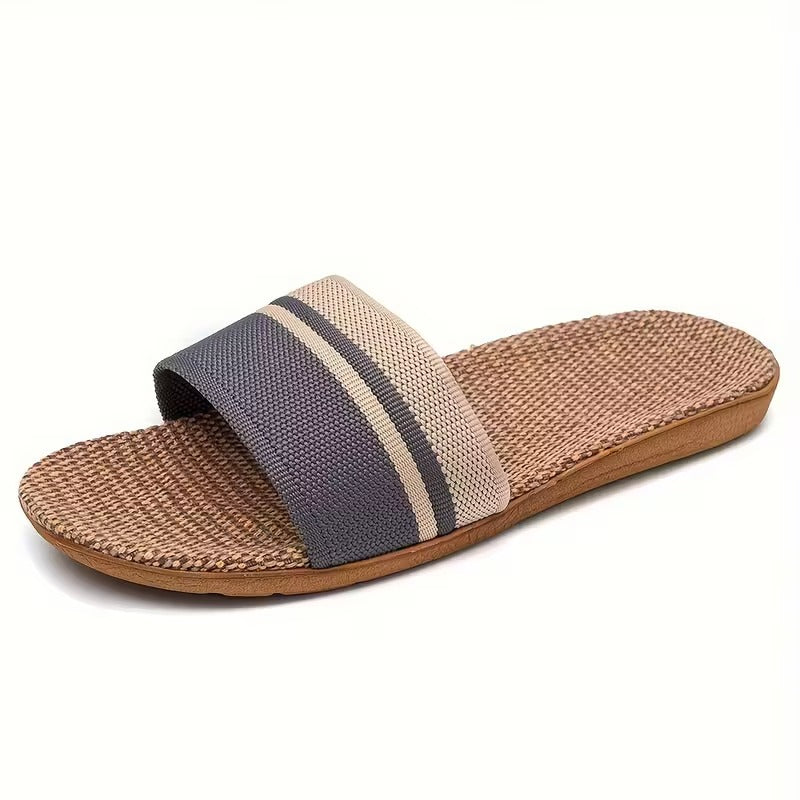 Natural Linen Slippers