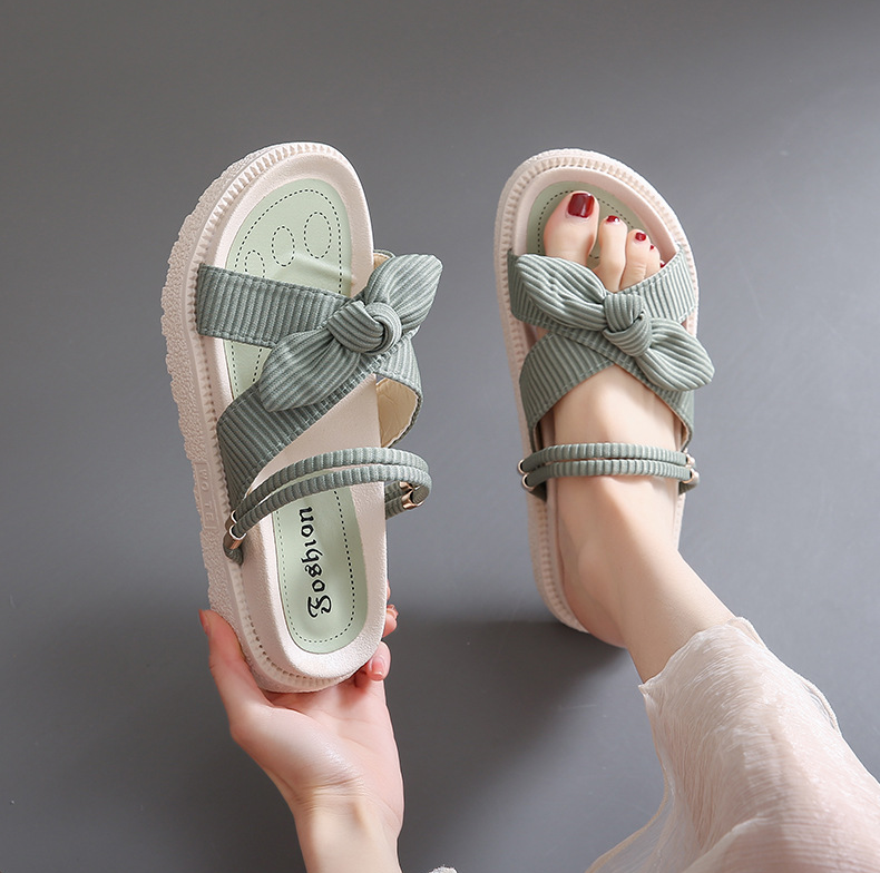 Fairy style Roman beach women's slippers