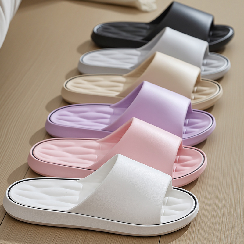 Bamboo couple household soft soled slippers