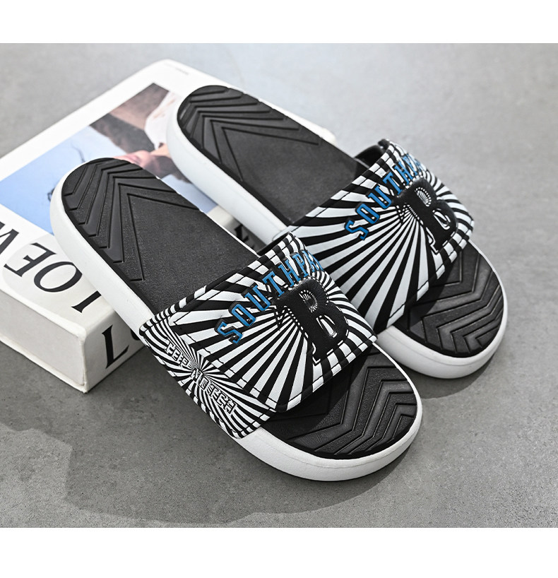 Anti odor and anti slip Velcro beach slippers