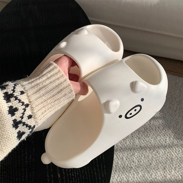Quirky Cat Face Chunky Slides