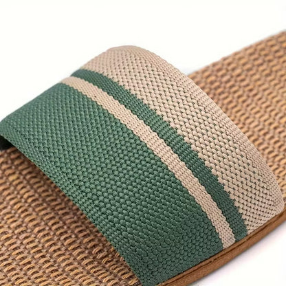 Natural Linen Slippers