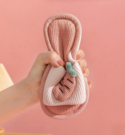 Four season anti slip linen slippers for children