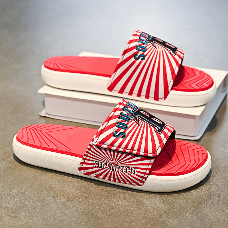 Anti odor and anti slip Velcro beach slippers