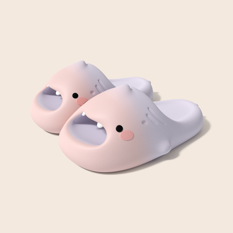 Cute cartoon shark children's slippers