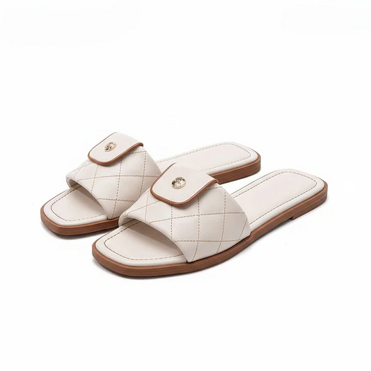 Chic Square Toe Slides