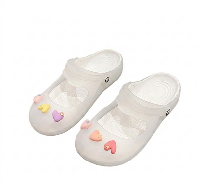 Jelly cartoon women's beach slippers