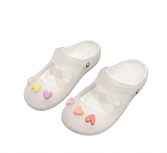 Jelly cartoon women's beach slippers