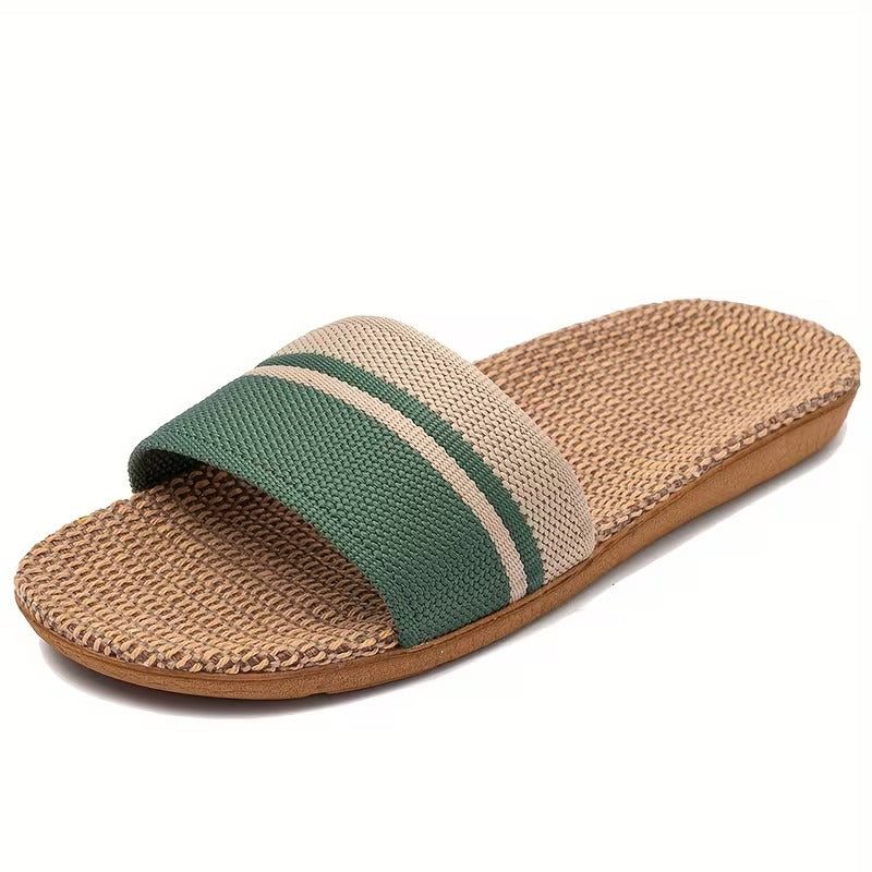 Natural Linen Slippers
