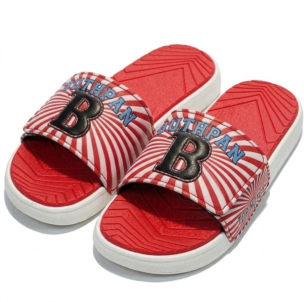 Anti odor and anti slip Velcro beach slippers