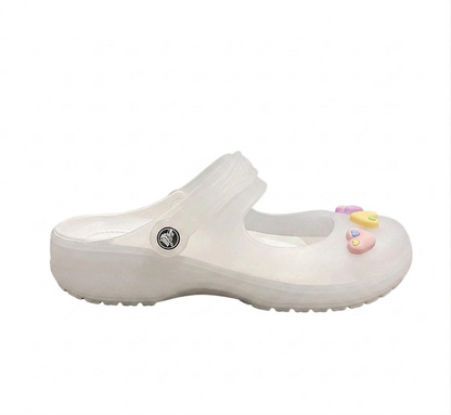 Jelly cartoon women's beach slippers