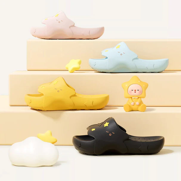Sleepy Star Face Platform Slides