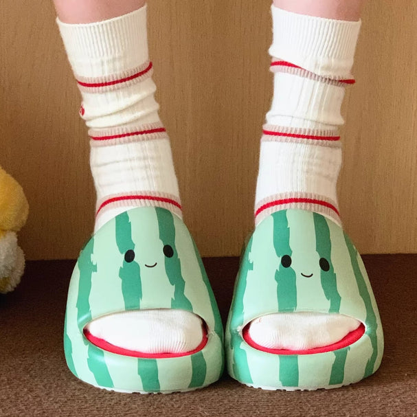 Smiley Watermelon Fruit Platform Slides