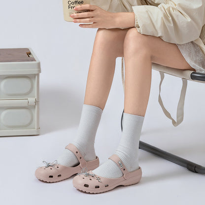 Womens Ballet-Style Mary Jane Slides