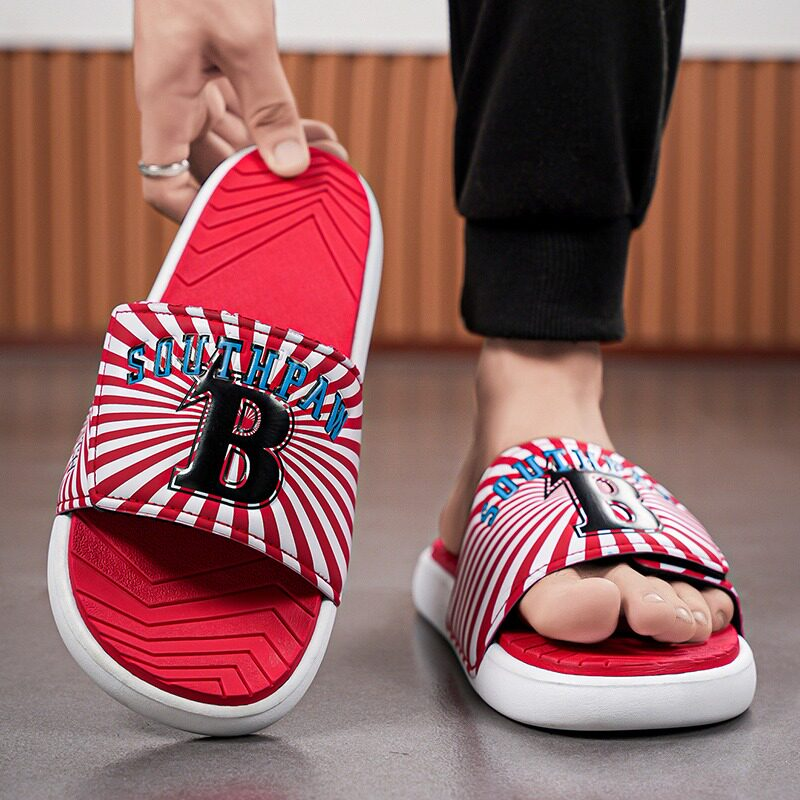 Anti odor and anti slip Velcro beach slippers