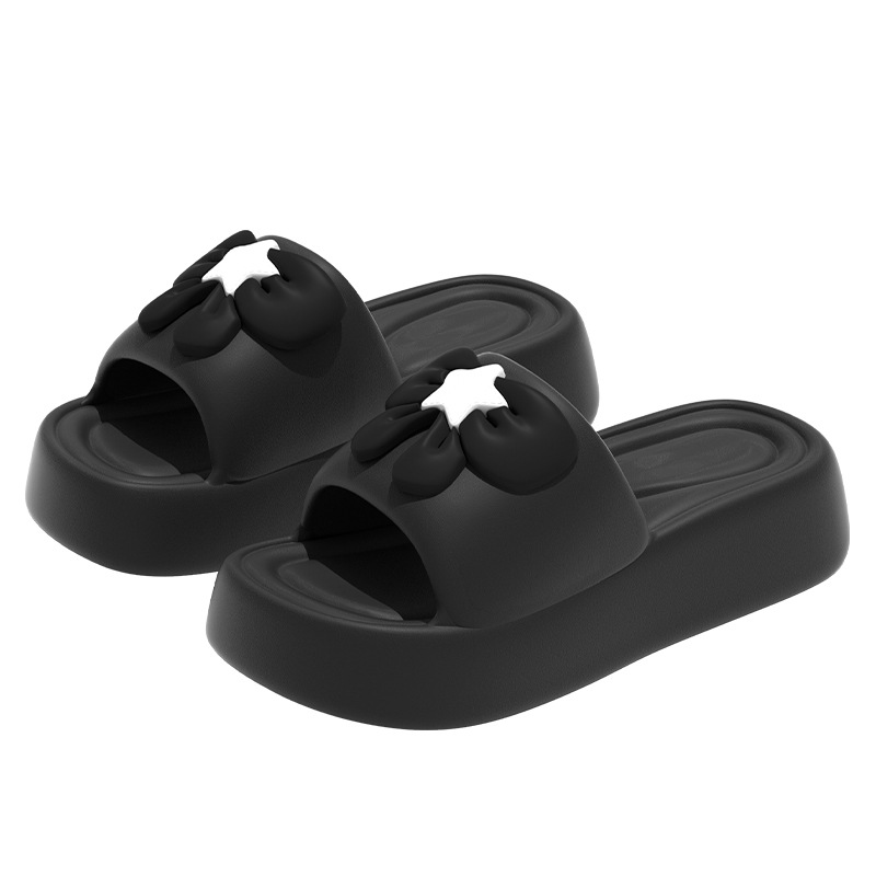 Comfortable summer bow women's slippers
