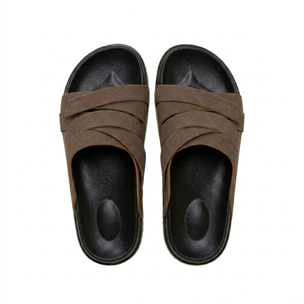 Men's net velvet anti slip beach slippers