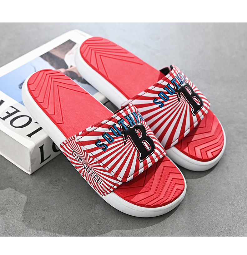 Anti odor and anti slip Velcro beach slippers