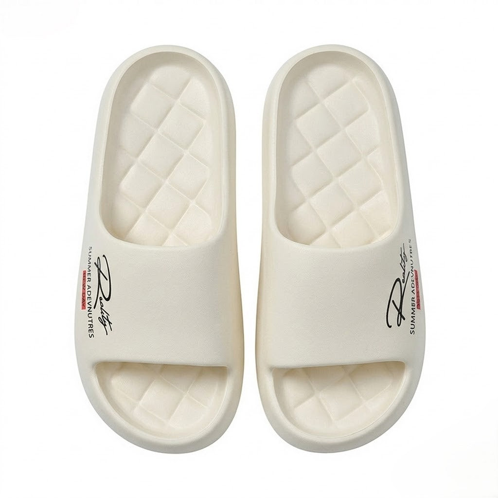 Women's Streetwear Graffiti Platform Slides