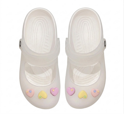 Jelly cartoon women's beach slippers