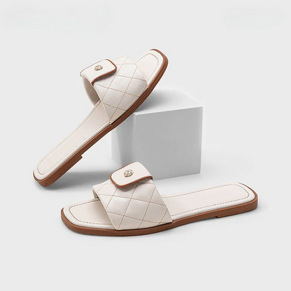 Chic Square Toe Slides