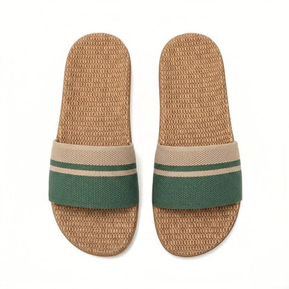 Natural Linen Slippers