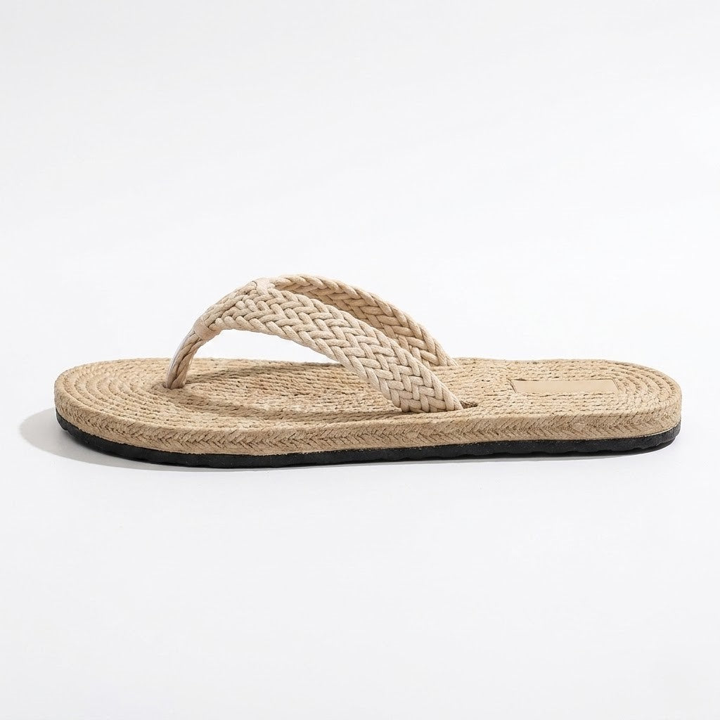 Women's Braided Hemp Flip Flops