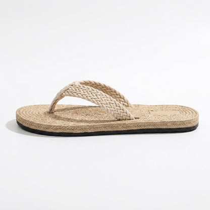 Women's Braided Hemp Flip Flops