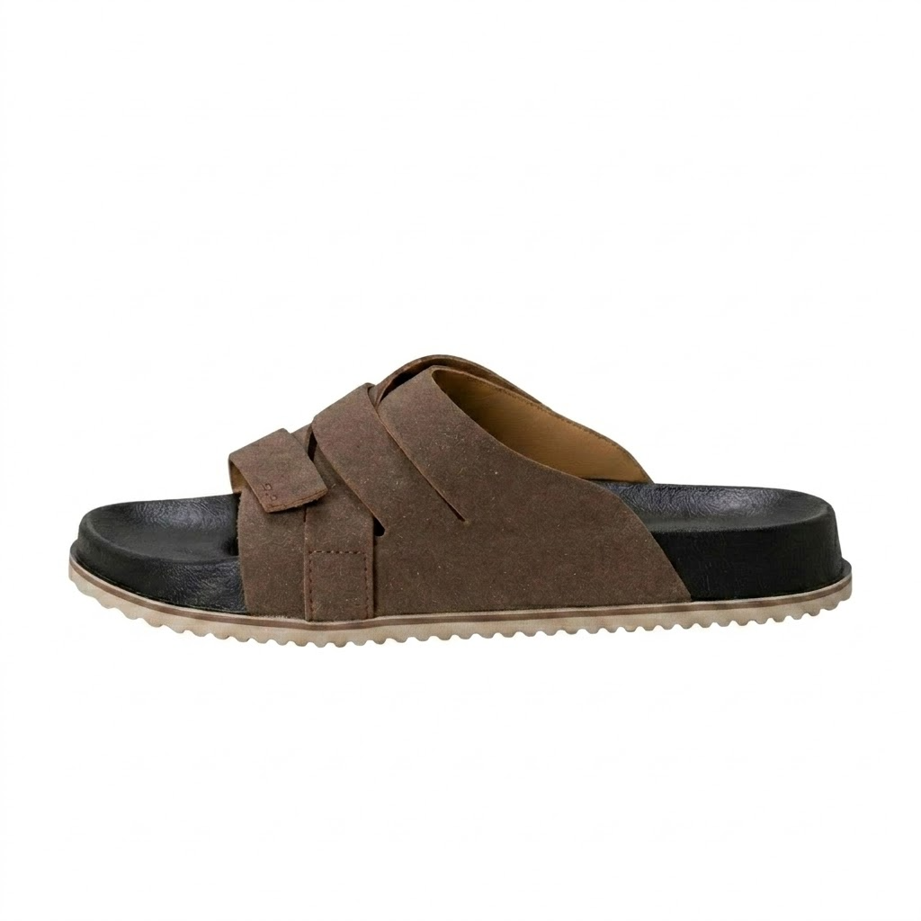 Men's net velvet anti slip beach slippers
