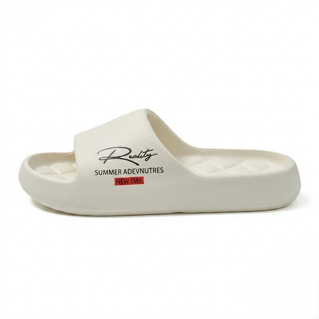 Women's Streetwear Graffiti Platform Slides