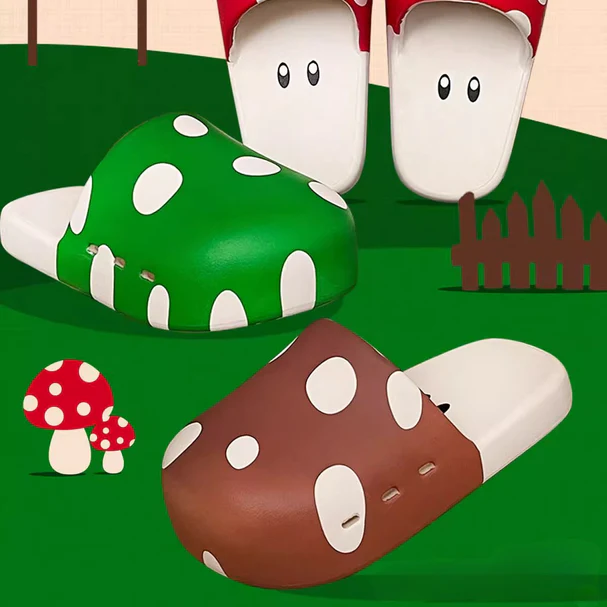 Mushroom Dots Closed-Toe Clogs