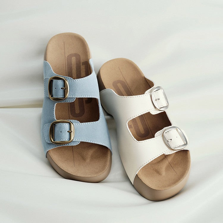 Women's Platform Cork Footbed Sandals