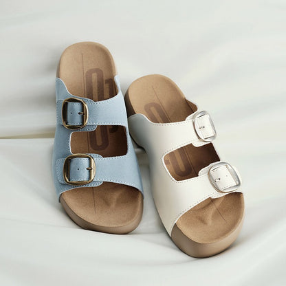 Women's Platform Cork Footbed Sandals