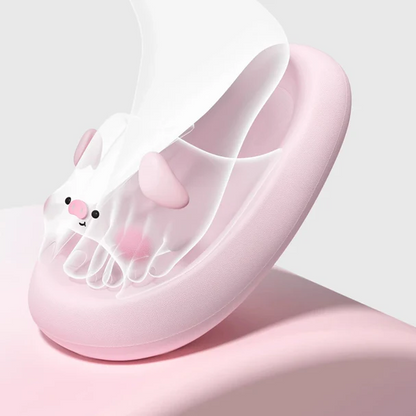 Chubby Piggy Soft Cloud Slides