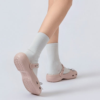 Womens Ballet-Style Mary Jane Slides