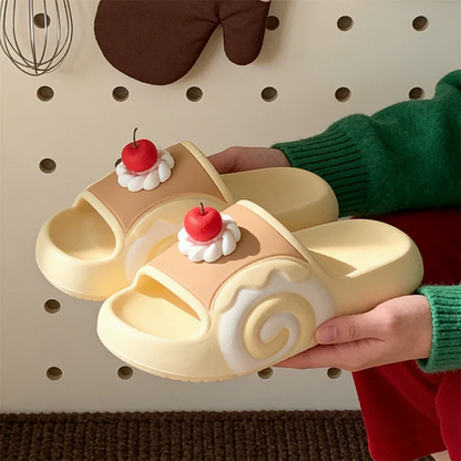Sweet Swiss Roll Cake Slides