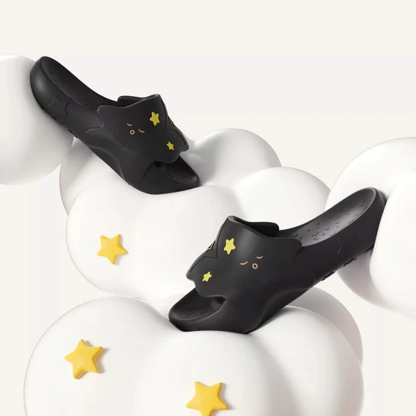 Sleepy Star Face Platform Slides