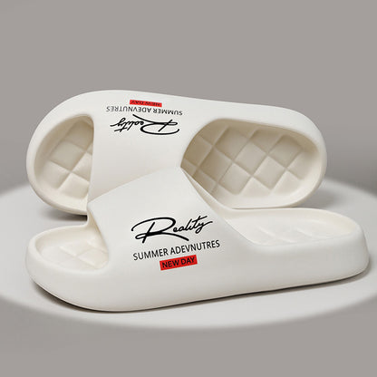 Women's Streetwear Graffiti Platform Slides