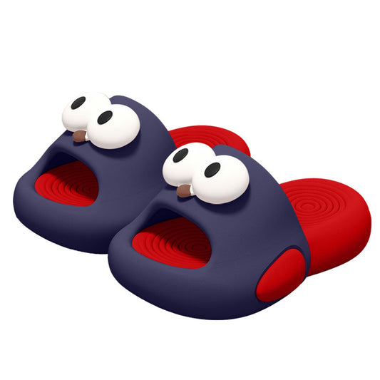 Cute Big Eye Cartoon Fish Kids Slippers