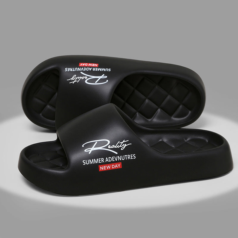 Women's Streetwear Graffiti Platform Slides