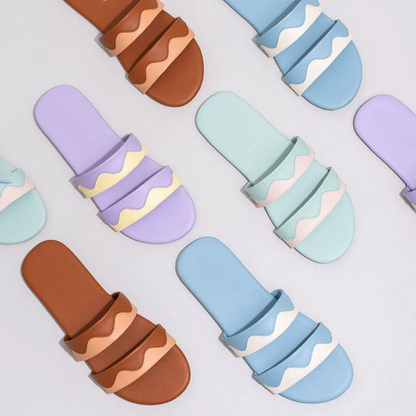 Breezy Wavy Edge Summer Slides