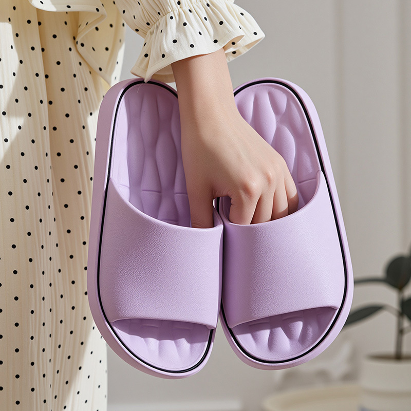 Bamboo couple household soft soled slippers
