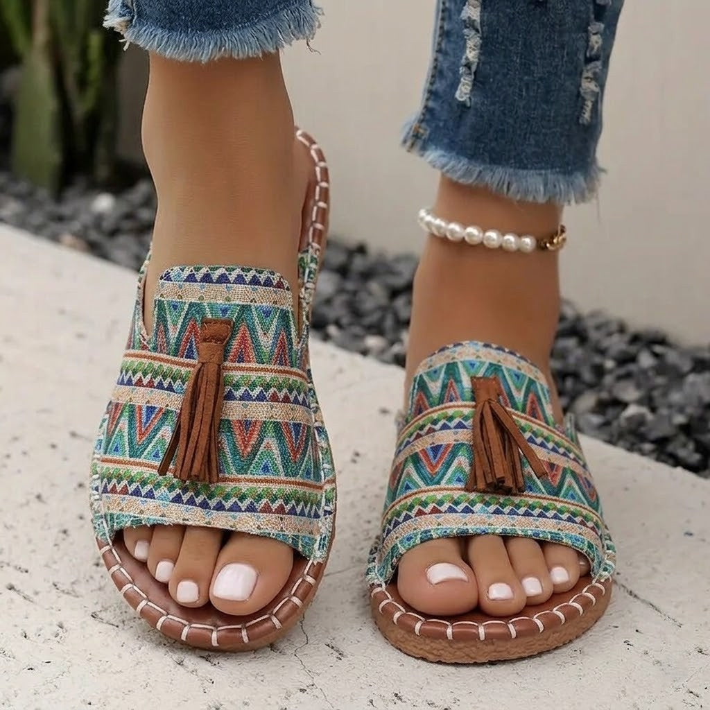 Womens Bohemian Flat Sandals