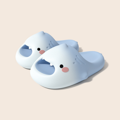 Cute cartoon shark children's slippers