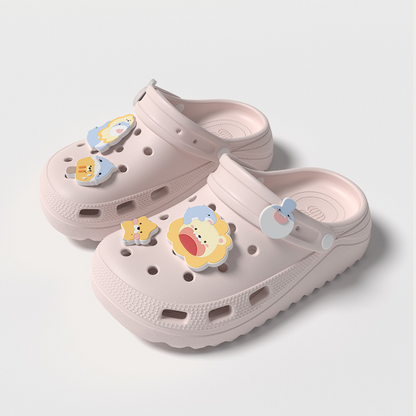 Kid's Shoes Children's home slippers with soft soles for summer quiet indoor slippers for boys and girls