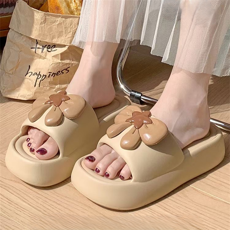 Comfortable summer bow women's slippers